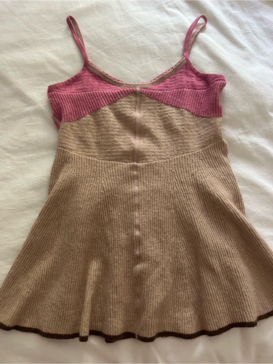 Marc Jacobs Dresses & Skirts - Marc Jacobs Pink and Beige Knit Tank Dress
